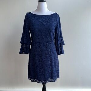 Eliza J Navy Lace Dress size 14